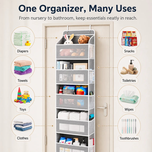5-Tier Over-the-Door Hanging Organizer