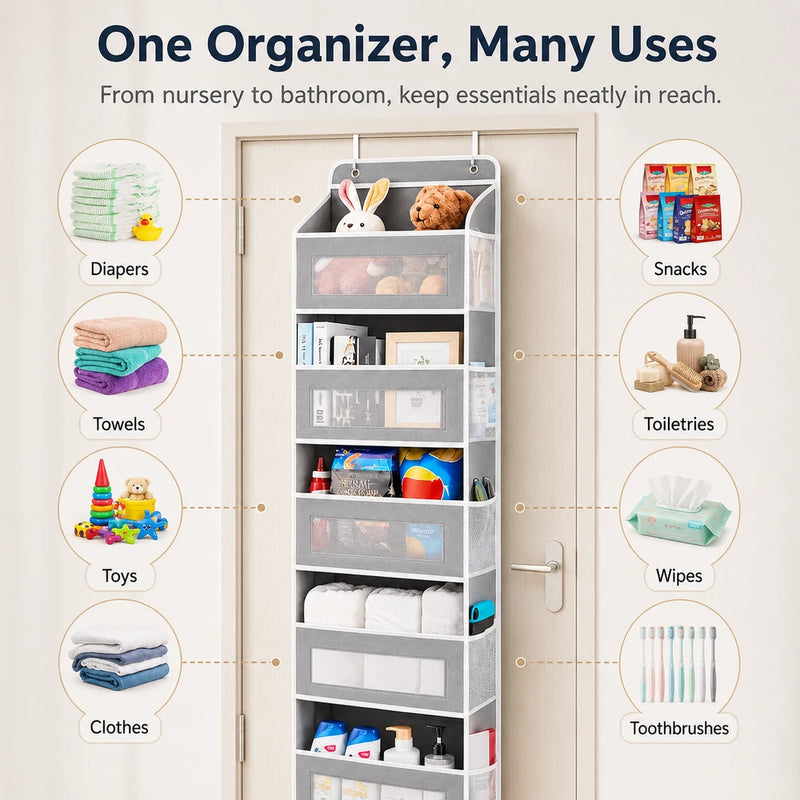 5-Tier Over-the-Door Hanging Organizer