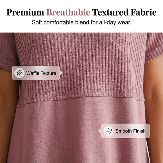 Everyday Patchwork V-Neck Top
